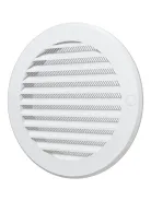 Grille de ventilation ronde en plastique ABS diam. 186- Avec bride diam. 150