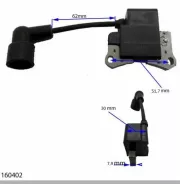 Bobine d'allumage Générique GENERIC 51.7mm