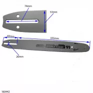GUIDE CHAINE TRONCONNEUSE
