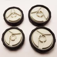 Roues (kit) Diamètre roue avant 156mm Diamètre roue arrière 135mm GARDENSTAR