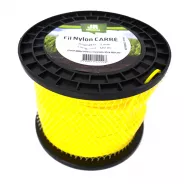 Fil nylon carré JR - Diamètre : 3 mm - Longueur : 120 m