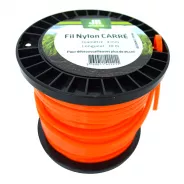 Fil nylon carré JR - Diamètre : 4 mm - Longueur : 30 m