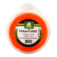 Fil nylon carré JR - Diamètre : 1,6 mm - Longueur : 15 m