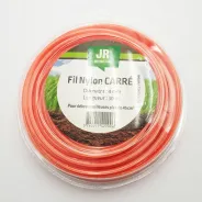 Fil nylon carré JR - Diamètre : 4 mm - Longueur : 30 m