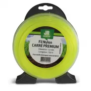 Fil nylon carré premium JR - Diamètre : 1,3 mm - Longueur : 135 m