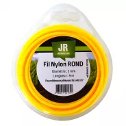 Fil nylon rond JR - Diamètre : 3 mm - Longueur : 9 m