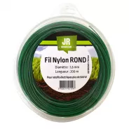 Fil nylon rond JR - Diamètre : 1,6 mm - Longueur : 200 m