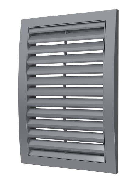 Grille de ventilation extérieure en plastique - Dimensions : 180х250 - Coloris : gris