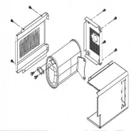 Pot d'échappement (kit) HYUNDAI