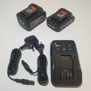 Pack chargeur + 2 batteries ( 1x2ah+1x 4ah) JR