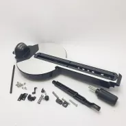 Guide + secteur gradué pour Scie à onglet - Longueur : 555 mm, Largeur : 260 mm