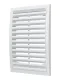 Grille de ventilation extérieure en plastique - Dimensions : 200х300 - Coloris : blanc