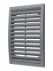 Grille de ventilation extérieure en plastique - Dimensions : 200х300 - Coloris : gris