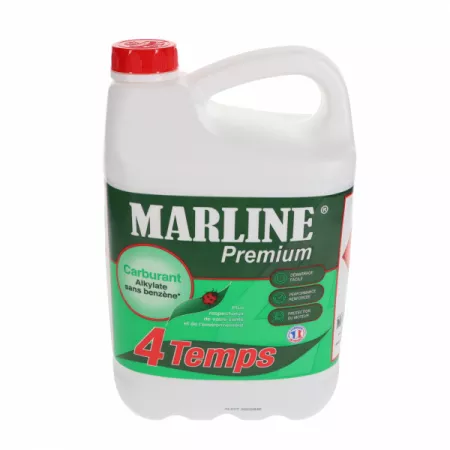 Carburant pour moteurs 4 temps MARLINE Premium - Mélange Alkylat - Bidon 5 litres
