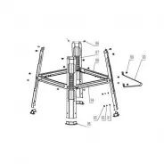 Pieds (kit) d'origine PARKSIDE