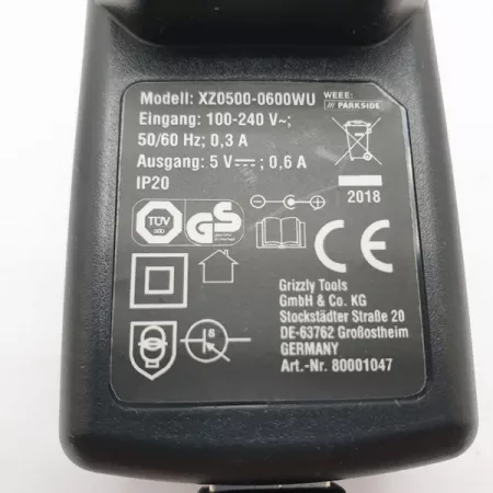 Chargeur de batterie USB/USB MICRO B 50Hz-60Hz 100V-240V d'origine PARKSIDE