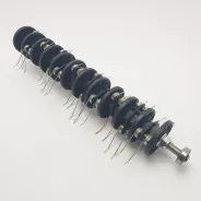 Rouleau d'aérateur avec dents à ressort PARKSIDE - Longueur : 415 mm - Compatible avec aérateur scarificateur PLV 1500 A1/B1 - PLVA 40 LI A1