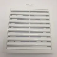 Grille de ventilation RRF en plastique avec bride diam. 100 - Dimensions : 150x150