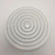 Diffuseur d\'air d\'alimentation et d\'évacuation avec bague de verrouillage12,5DK bride D125