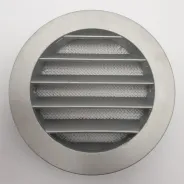 Grille de ventilation ronde 10RKM D125 en aluminium avec bride D100