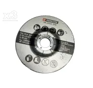 LOT DE 3 DISQUES A EBAVURER POUR MEULEUSE D\'ANGLE SANS FIL PARKSIDE PERFORMANCE - REF: 91103235