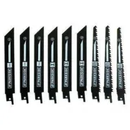 LOT LAMES DE SCIE : 3 BOIS ET 6 METAL POUR SCIES SABRES PARKSIDE - REF: 13800223