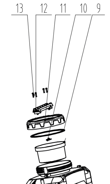 BOUCHON A VIS POUR PULVERISATEUR A PRESSION PARKSIDE PERFORMANCE PRDSP 20 Li B2 - 428993