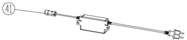 ALIMENTATION 1.8m POUR ROBOT TONDEUSE PARKSIDE PMRDA - REF: 92000047