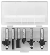 JEU DE FRAISES (8mm) 6 PIECES EN BOITE POUR DEFONCEUSES PARKSIDE POF 1200 E4 - REF: 91110536