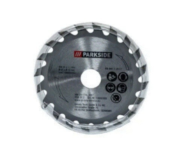 LAME DE SCIE 20 DENTS POUR SCIE CIRCULAIRE SANS FIL PARKSIDE PHKSA 12 B3