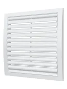 Grille de ventilation extérieure en plastique - Dimensions : 250х250 - Coloris : blanc