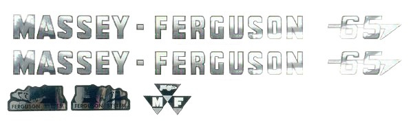 Jeu d'autocollants Massey Ferguson 65 3900333M91
