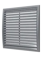 Grille de ventilation extérieure en plastique - Dimensions : 350х350 - Coloris : gris