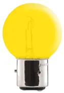 Ampoule jaune 3 ergots 12 volts 45/40W BA21D