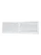 Grille de trop-plein de ventilation en plastique - Dimensions : 455х133 - Coloris : blanc