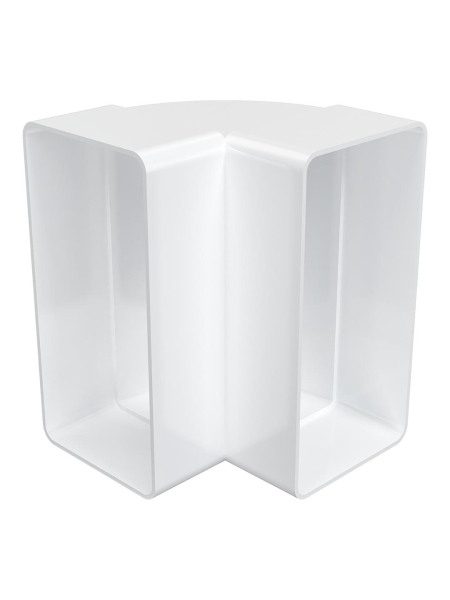 Coude vertical en plastique pour conduits plats - Angle : 90° - Dimensions : 55х110