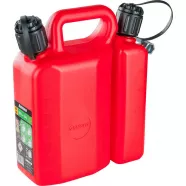 Jerrican double 3 + 1,5 L, avec goulottes