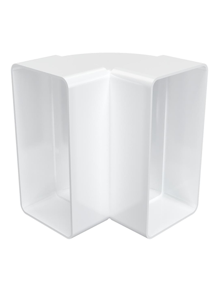 Coude vertical en plastique pour conduits plats - Angle : 90° - Dimensions : 60x120
