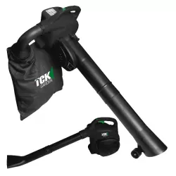 Aspirateur souffleur broyeur thermique 30 cm³ 200 Km/h 40 L