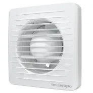 Ventilateur axial CLASSIC D125 Clapet anti-retour et capteur d\'humidité avec minuterie VENTEUROPE