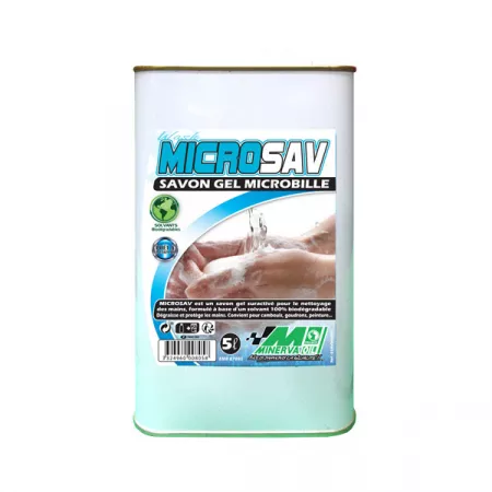 Savon gel biodégradable MICROSAV Minerva bidon 5L