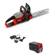 Tronçonneuse sans fil 40 V 35.6 cm - Guide et chaîne Oregon  - Moteur brushless - Batterie 40V 2ah et chargeur