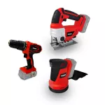 Pack 3 outils 18V - Perceuse-Scie Sauteuse- Ponceuse
