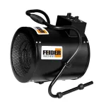 Chauffage électrique 3000 W 280 m³/h 40 m² - Thermostat ajustable 