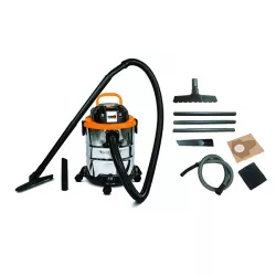 Aspirateur eau et poussière  1400 W 20 L - Cuve Inox
