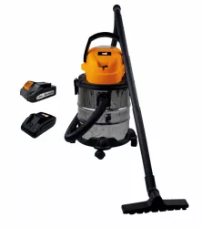 Aspirateur eau et poussière sans fil 20 V - Cuve Inox