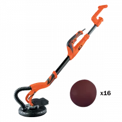Ponceuse plâtre 1010 W 225 mm - Moteur brushless - Eclairage LED