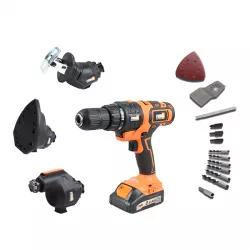 Perceuse visseuse multifonction sans fil  18 V - 4 en 1