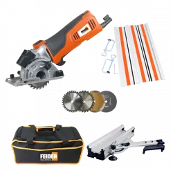 SCIE PLONGEANTE 600W + RAIL DE COUPE