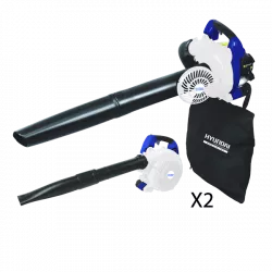 Aspirateur souffleur broyeur thermique 26 cm³ 180 Km/h 40 L